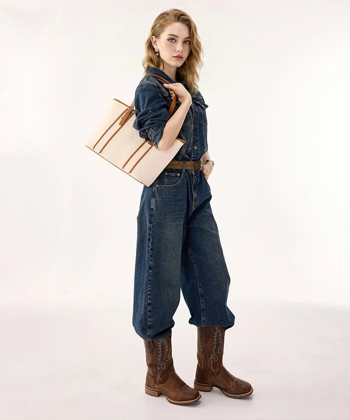 Wrangler Stitch Tote Bag in BG-BR