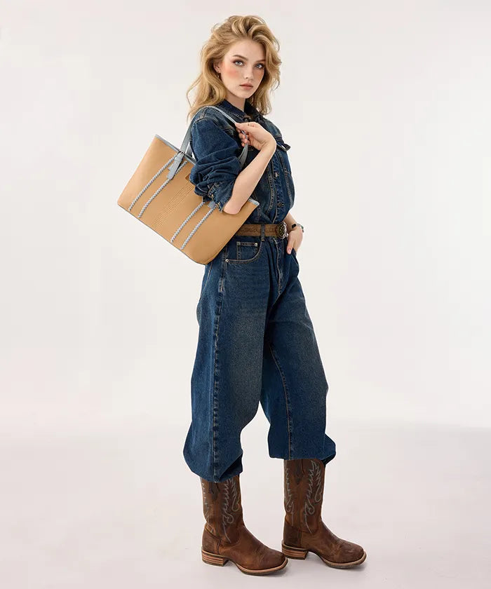 Wrangler Stitch Tote Bag in TN-JN