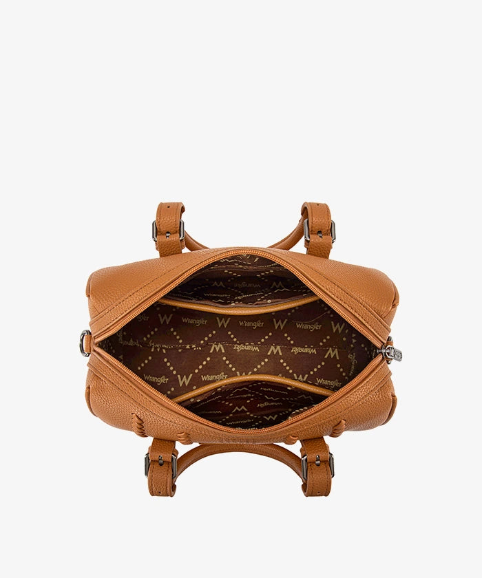 Wrangler Stitch Boston Tote Bag in BR