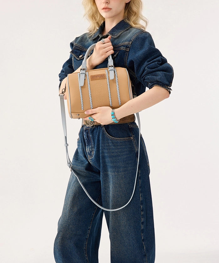 Wrangler Stitch Boston Tote Bag in TN-JN