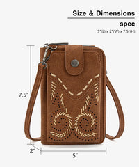 Wrangler Whipstitch Crossbody Cell Phone Purse