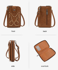 Wrangler Whipstitch Crossbody Cell Phone Purse