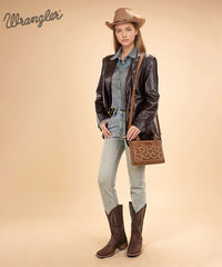Wrangler Western Embroidered Tote Bag