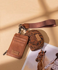 Wrangler Floral Dual Pouch Wristlet