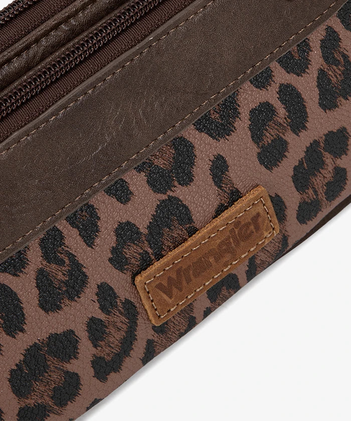 Montana West Leopard Print Wristlet Wallet in CF