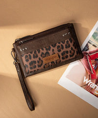 Montana West Leopard Print Wristlet Wallet in CF