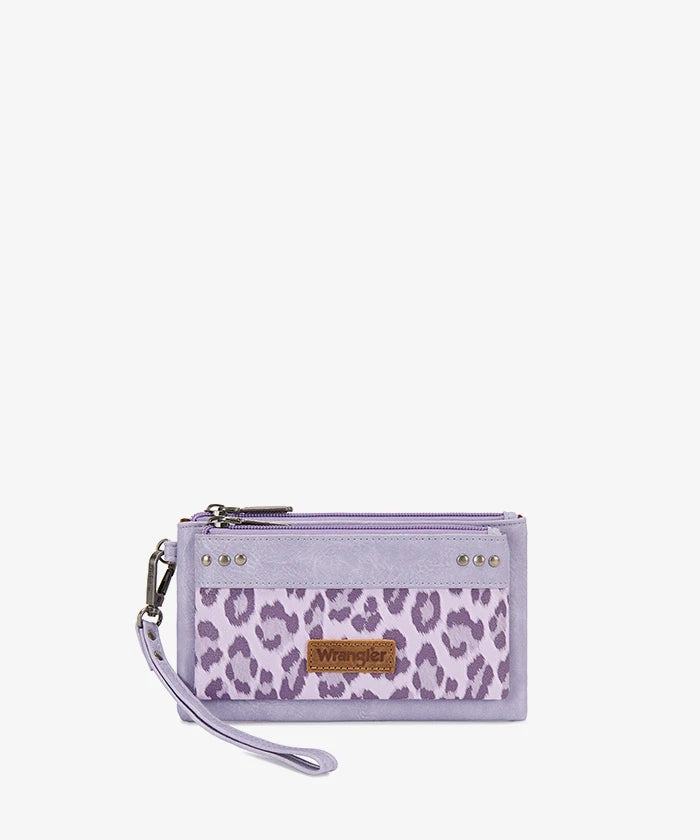 Montana West Leopard Print Wristlet Wallet in PP