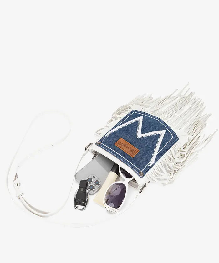 Wrangler Fringe Crossbody Purse in BG