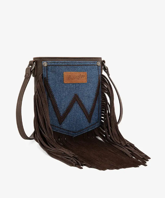 Wrangler Fringe Crossbody Purse in CF