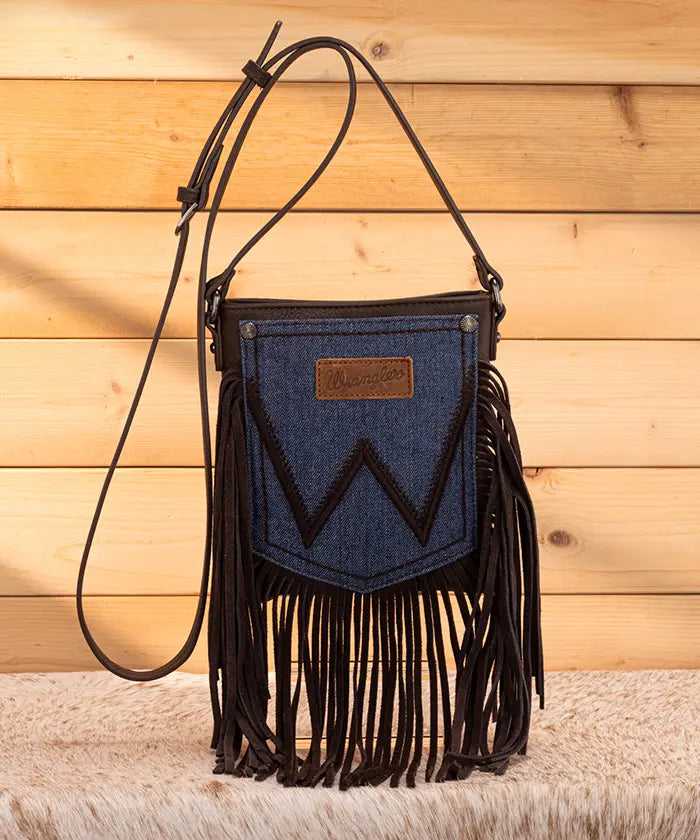 Wrangler Fringe Crossbody Purse in CF