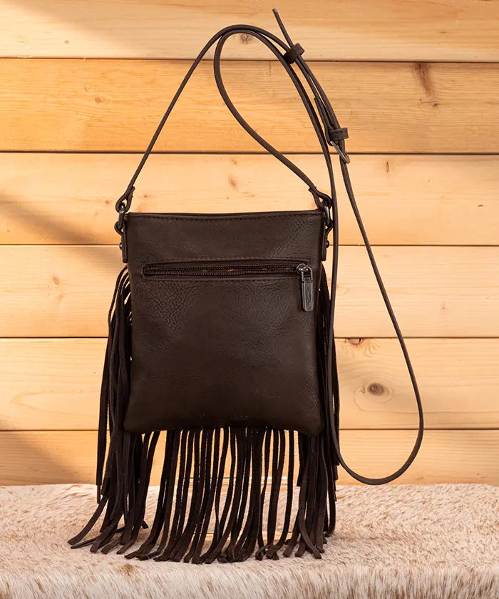 Wrangler Fringe Crossbody Purse in CF