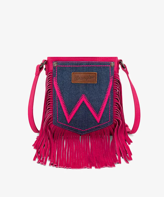 Wrangler Fringe Crossbody Purse in HPK