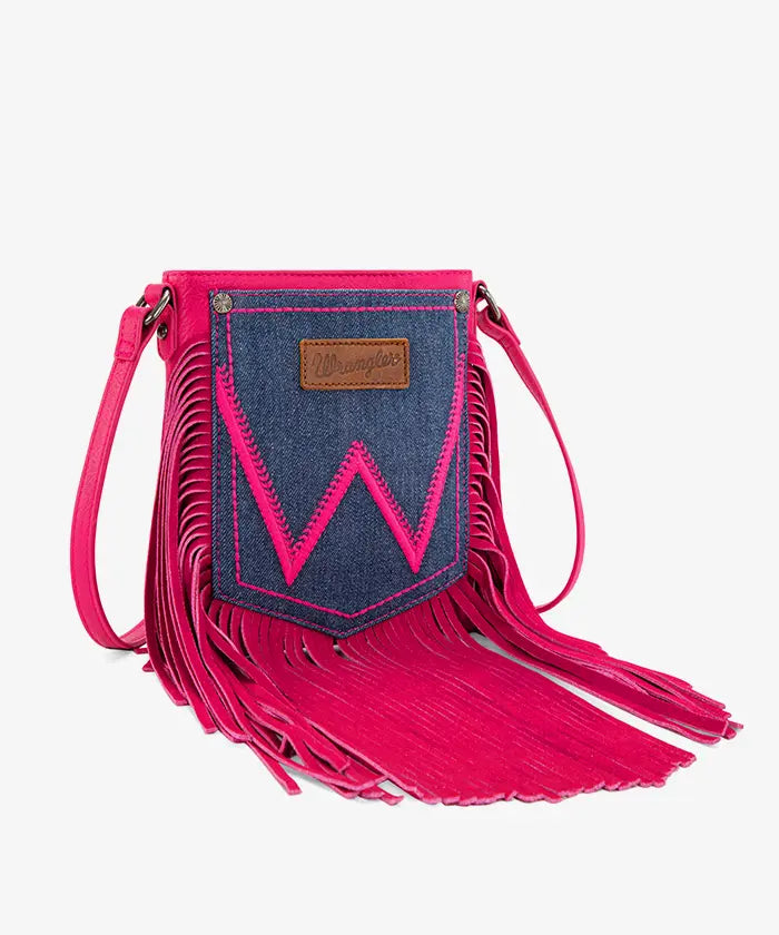 Wrangler Fringe Crossbody Purse in HPK