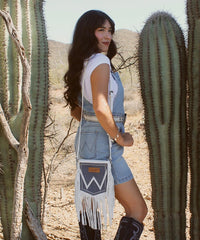 Wrangler Western Wing Fringe Crossbody Purse