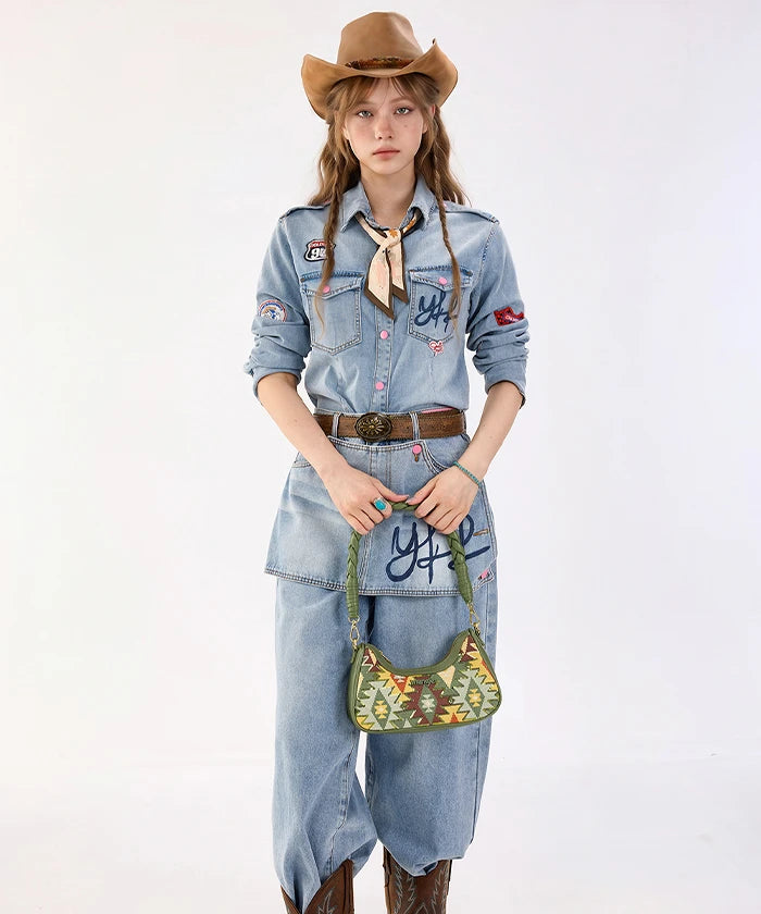 Wrangler Braid Strap Sequin Shoulder Bag