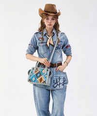 Wrangler Western Aztec Sequin Handbag