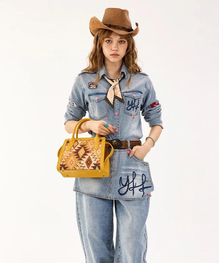 Wrangler Western Aztec Sequin Handbag
