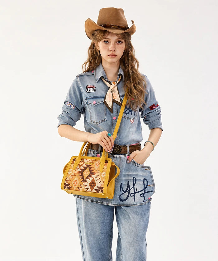 Wrangler Western Aztec Sequin Handbag