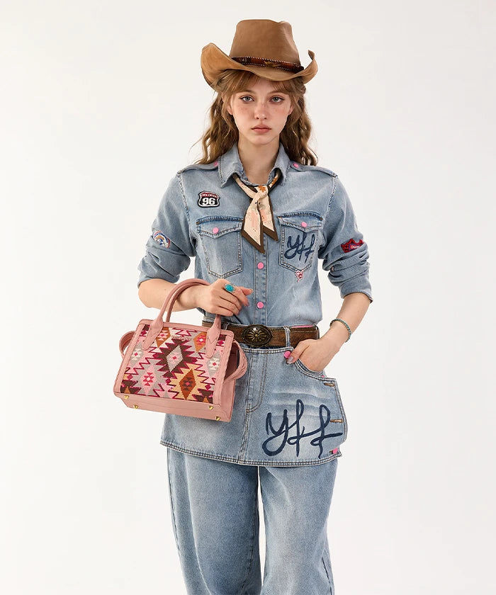 Wrangler Western Aztec Sequin Handbag