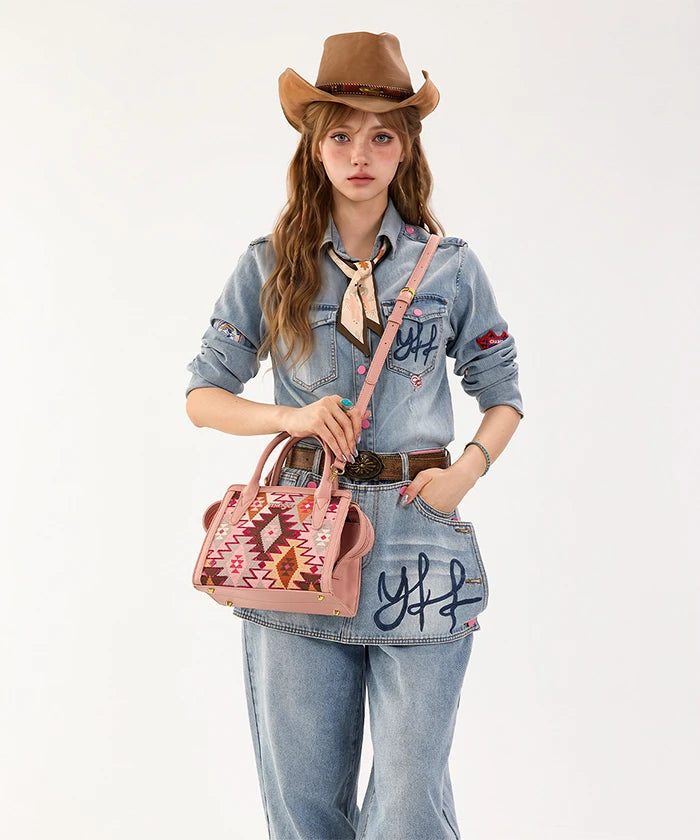 Wrangler Western Aztec Sequin Handbag