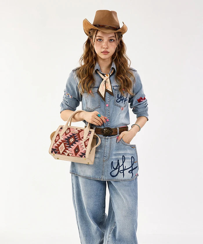 Wrangler Western Aztec Sequin Handbag