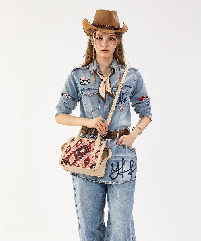 Wrangler Western Aztec Sequin Handbag