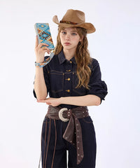 Wrangler Aztec Sequin Zip Wallet
