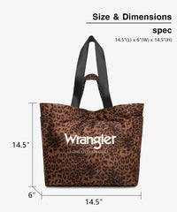 Wrangler Leopard Print Tote Bag
