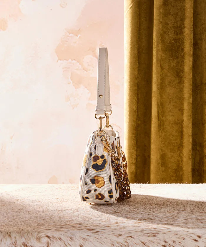 Wrangler Fierce Leopard Print Shoulder Bag in BG