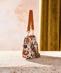 Wrangler Fierce Leopard Print Shoulder Bag in BR