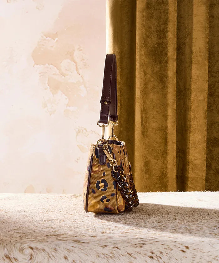 Wrangler Fierce Leopard Print Shoulder Bag in CF