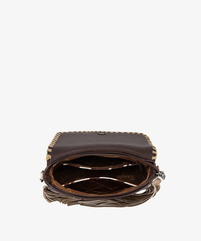 Wrangler cow print flap crossbody bag CF
