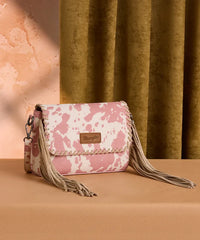 Wrangler Cow Print Flap Crossbody | Stylish & Functional – Montana