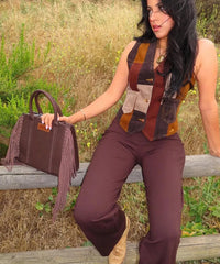 Wrangler Western Fringe Handbag Tote