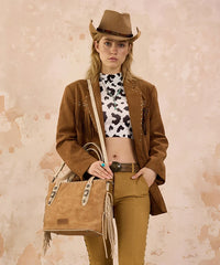 Wrangler Western Fringe Tote Bag