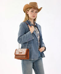 Wrangler Vintage Petal Floral Chain Shoulder Bag