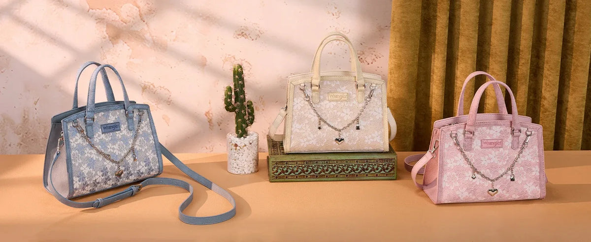 Wrangler Western Chic Lace Tote Bag