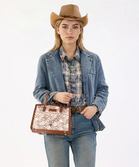 Wrangler Western Chic Lace Tote Bag