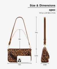 Wrangler Stylish Leopard Print Shoulder Bag