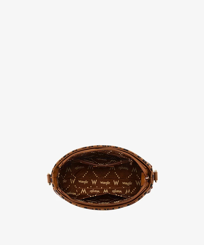 Wrangler Leopard Print Shoulder Bag in BR