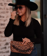Wrangler Stylish Leopard Print Shoulder Bag