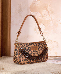 Wrangler Leopard Print Shoulder Bag in BR