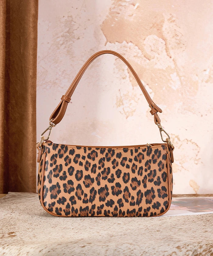Wrangler Leopard Print Shoulder Bag in BR