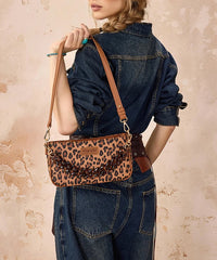 Wrangler Leopard Print Shoulder Bag in BR