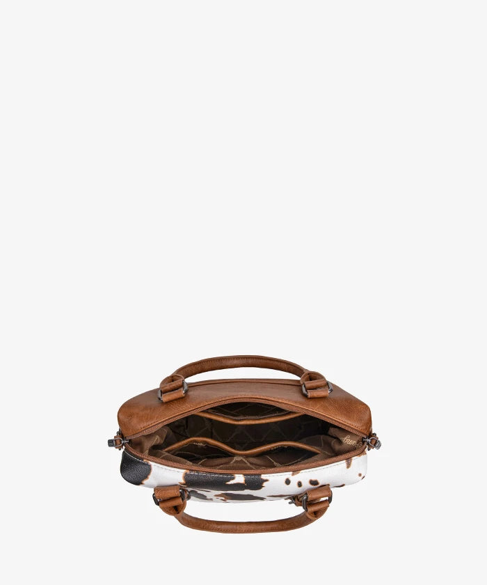 Wrangler Western Satchel Bag in COW-BR