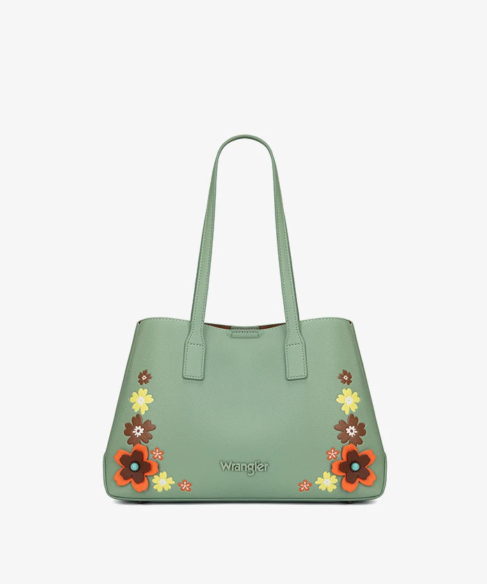 Wrangler 3D Floral Appliqués Tote Bag in GN