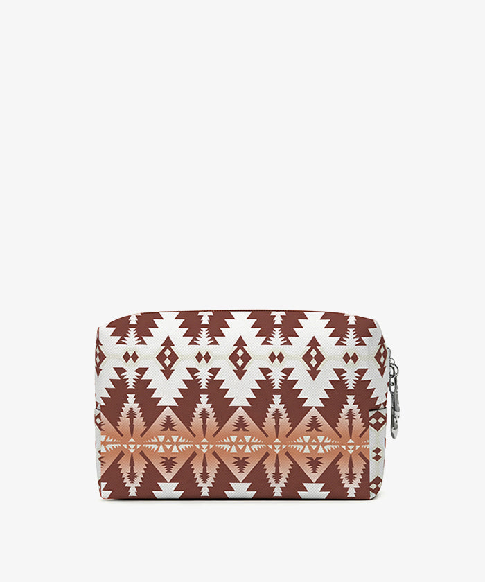 Wrangler Southwestern Pattern Print Pouch in Brown