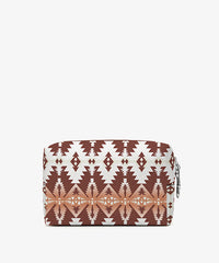 Wrangler Southwestern Pattern Print Pouch in Brown