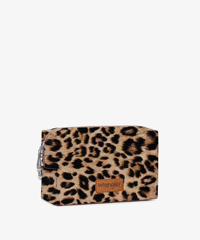 Wrangler Southwestern Pattern Print Pouch in Coffee