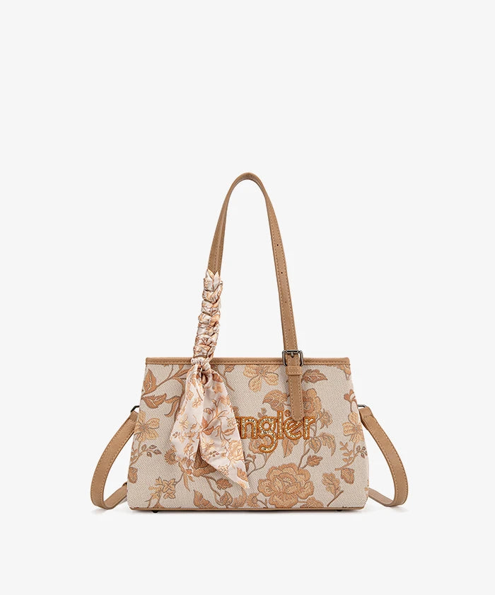 Wrangler Vintage Floral Print Canvas Shoulder Bag in GD